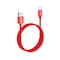 Emerald Red 6FT USB Type C Braided Fast Charging Cable EE-AC6-RED - alternate 4